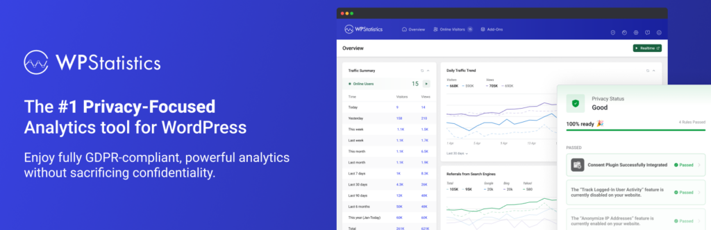 WP Statistics 14.12.1 – Nulled – The Most Popular Privacy-Friendly Analytics Plugin WP Statistics 14.12.1 - Nulled - The Most Popular Privacy-Friendly Analytics Plugin